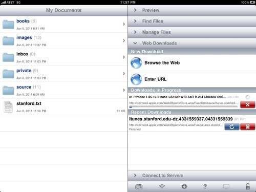 Downloads in Progress