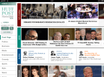Huffington Post iPad application main screen.