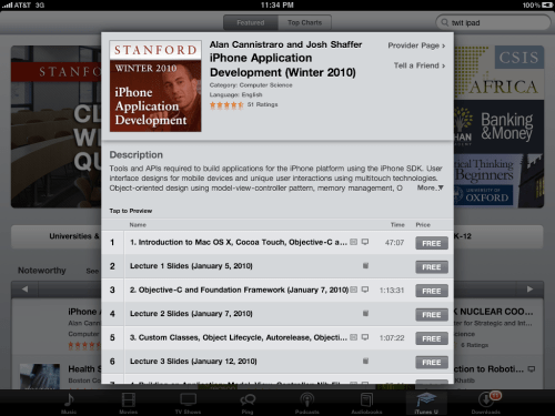 Podcast found in iTunes.