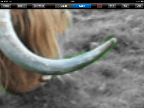 Fine detail work. Use two finger pinches to zoom in & out.