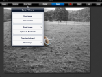 Save / Share button provides many options.