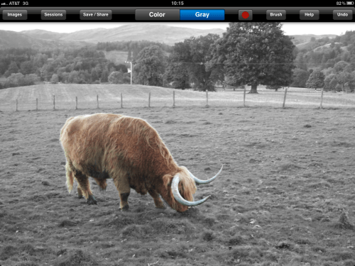 Session loaded upon next use of ColorSplash.