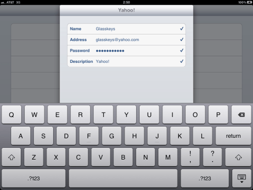 Details have been corrected, Next tapped, account verified.