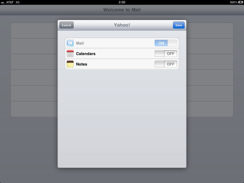 Other features specific to this email account.