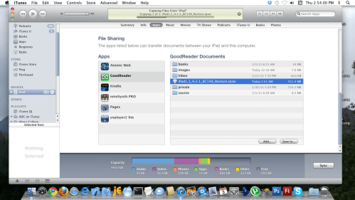 Copying Files from iPad