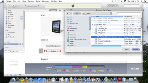Hold down Alt and click Restore button.