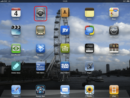 Step one - start with settings.
