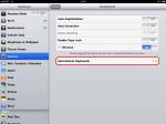 General keyboard settings, Tap International Keyboards at bottom.