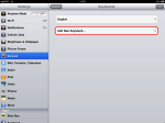 Tap Add New Keyboard...