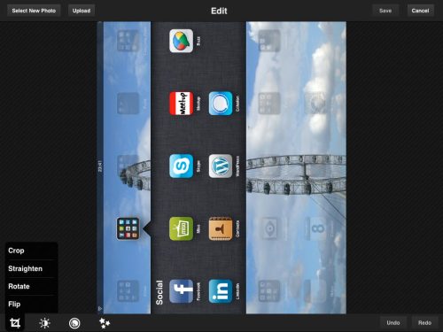 Crop, Rotate, Straighten & Flip - the most useful menu.