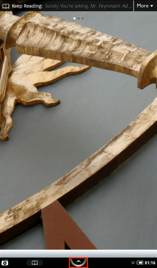 Press menu button indicated in red.