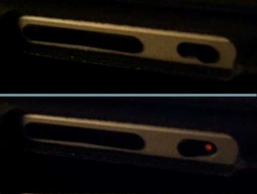 Side switch on the iPad.