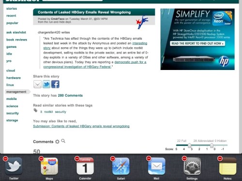 Click and hold a multitask application icon.
