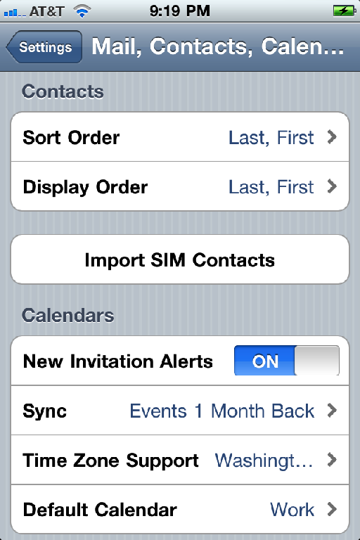 How to set contact sort order and display order on the iPad and iPhone ...