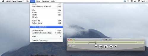 Select portion of an MP3 file.
