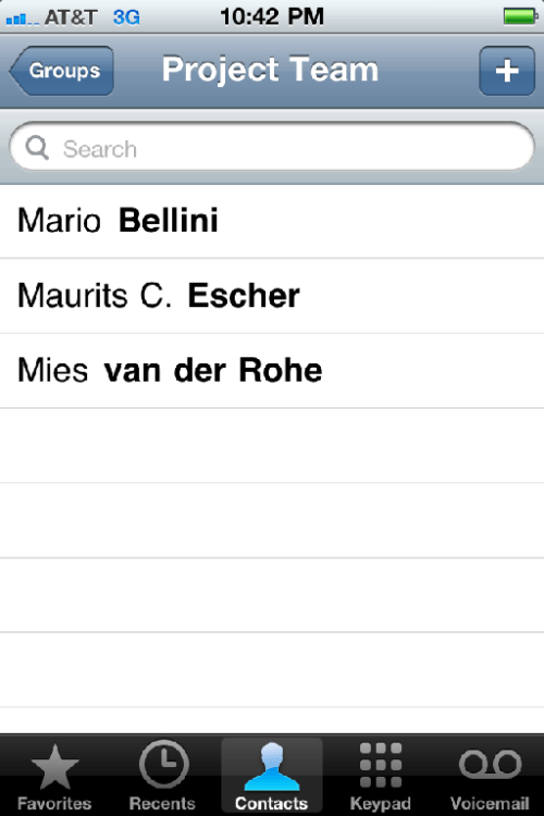 Contact is now gone from the Project Team group.