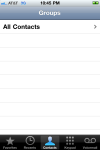 Contact group gone after re-sync in iTunes