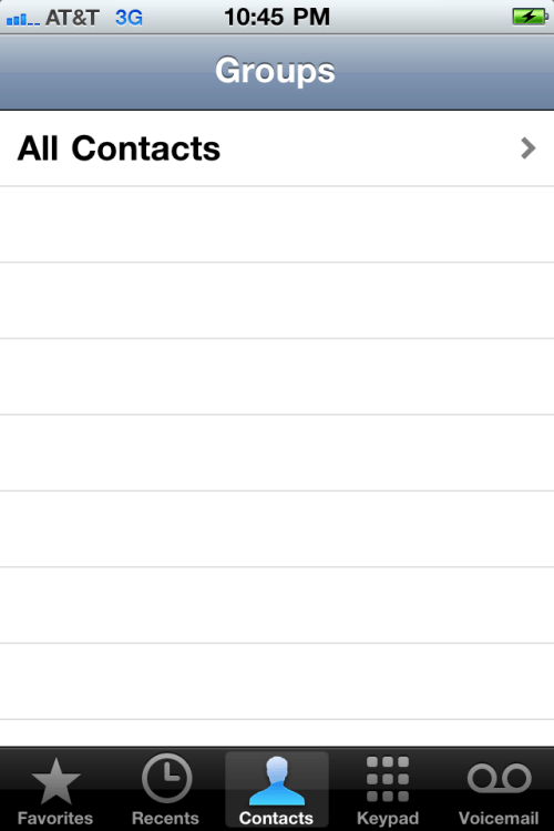 Contact group gone after re-sync in iTunes