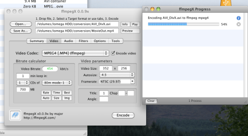Encoding in progress.