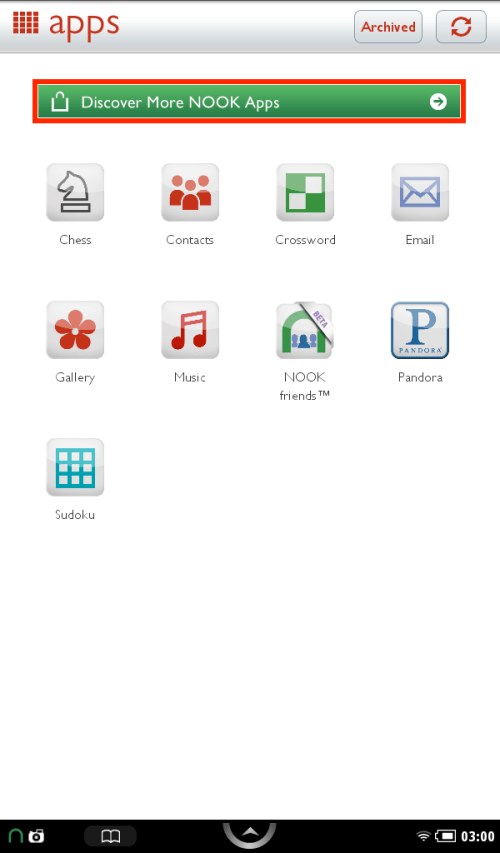 The update includes ability to shop for more apps.