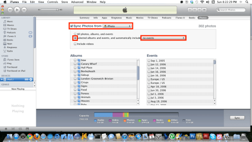 Tick Sync photos, Selected Albums, and No events.