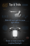 iHandy Flashlight Free tip screen.