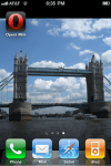 Opera Mini for the iPhone.