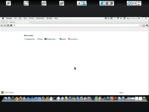 Using the Chrome browser on remote desktop.