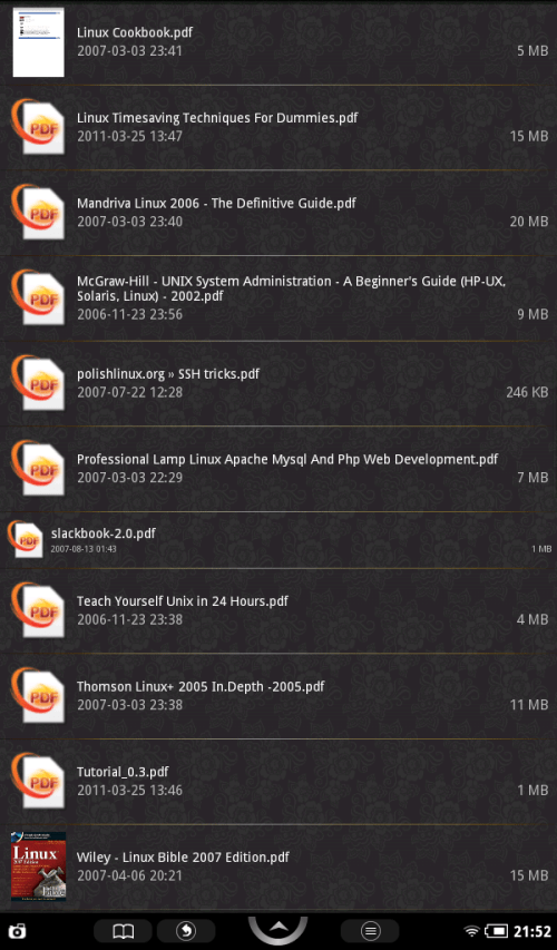 Page covers visible on previously viewed books.