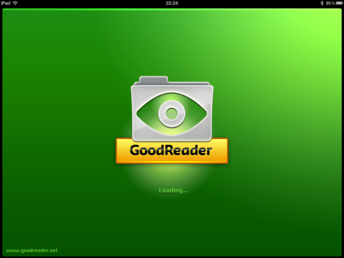 GoodReader application.
