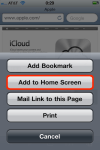 Add to Home Screen (iPhone)