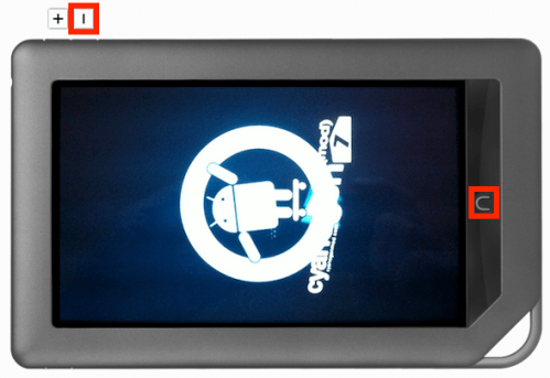Nook Buttons to display "Recent" menu.