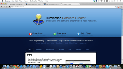 Illumination Software Creator web page.