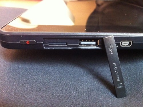 Viewsonic G tab USB port.