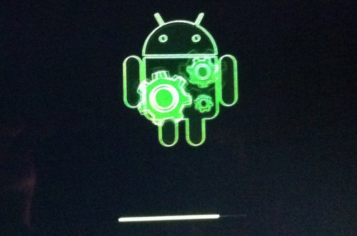 Install progress screen.