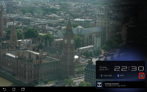 Tap Settings slider icon.
