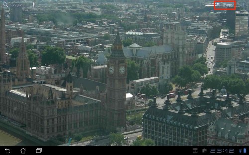 Tap the Apps icon at top right.