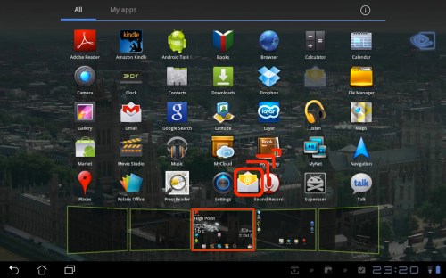 Tap and hold then drag icon.