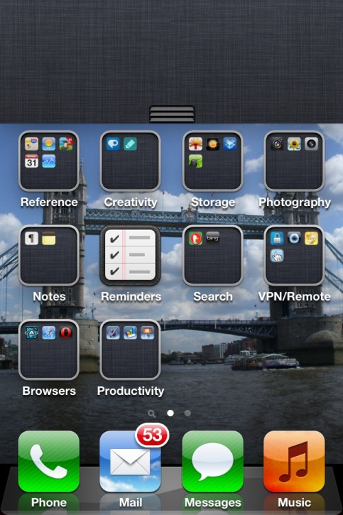 Interesting Home screen.