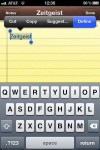 iPhone Notes - tap Define button.