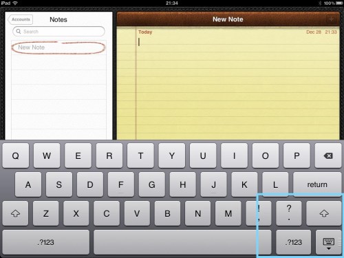 Thumb ridges on keyboard.