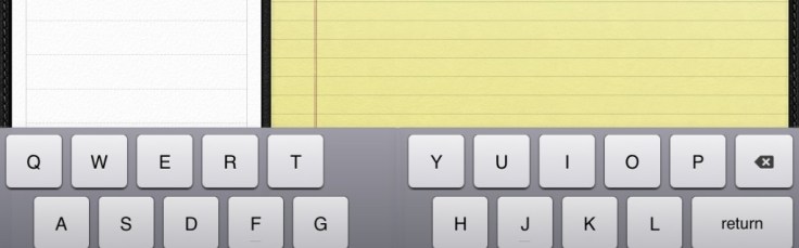 Keyboard begins to separate...