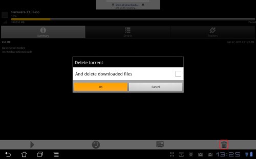 Delete button found at bottom right.