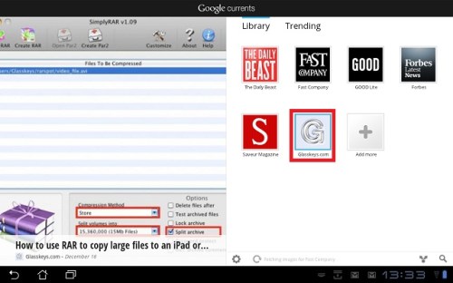Tap the icon of an edition to read.