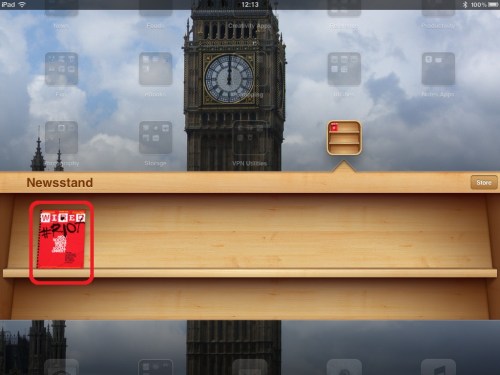 Wired Magazine in the Newsstand.