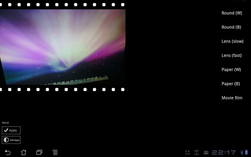 Movie film effect added to photo.