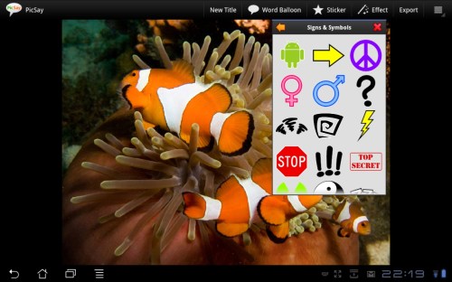 Signs & Symbols - found in Sticker menu.