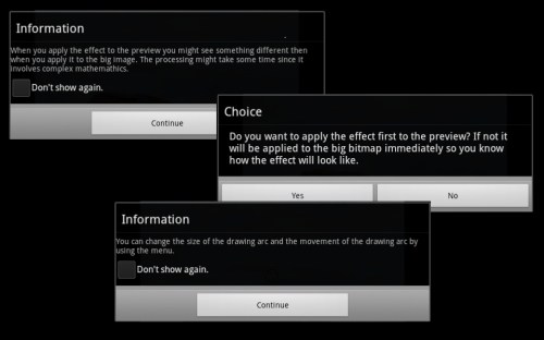 Too many dialog boxes.