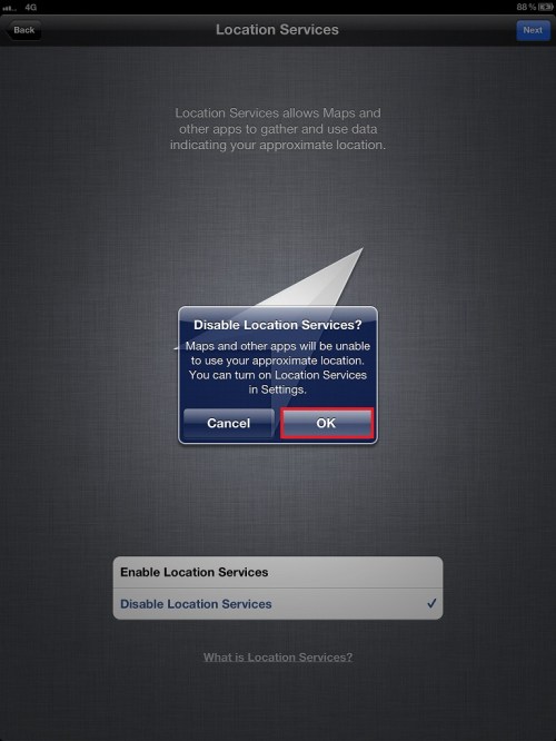 Yes, disable location services. Please.