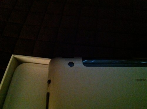 Camera and side switches.